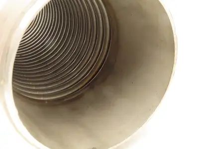 Flex-Hose Pump Saver 4"x 16" Stainless Braided Flex Connector 4"NPT x 4" Socket