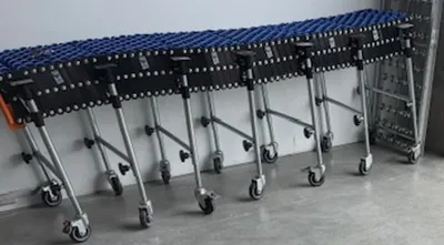 GLOBAL INDUSTRIAL 24" Portable Flexible Conveyor Conveyors | Global Machine Brokers, LLC (2)