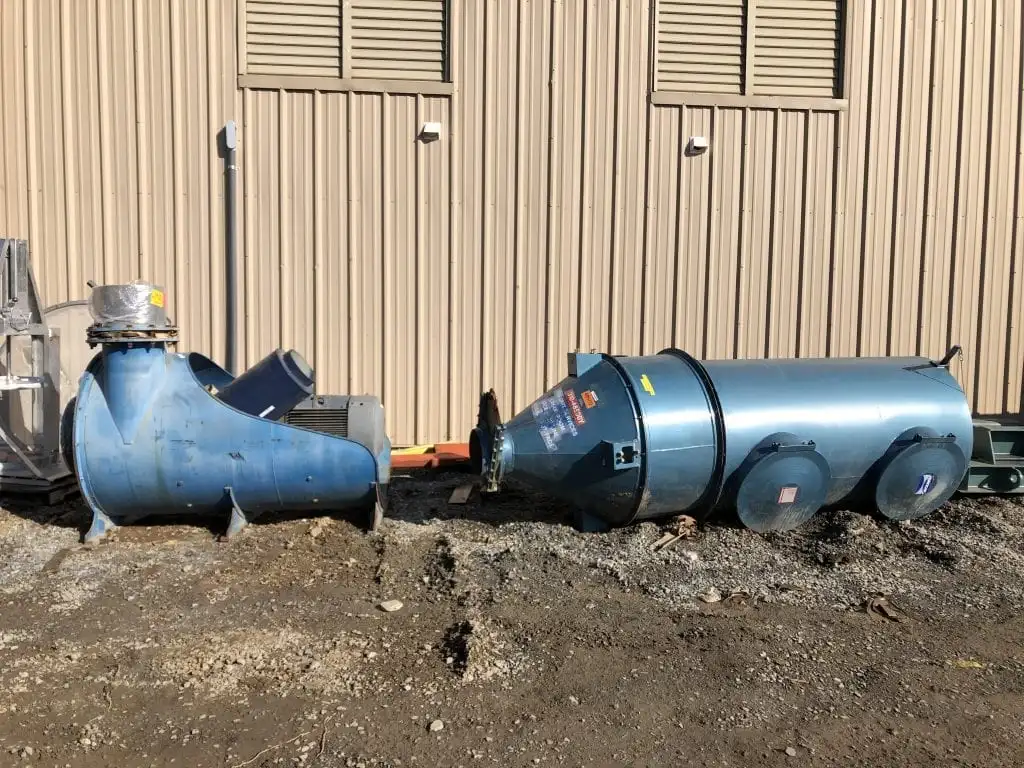 Spencer Vacuum Blower 55X75 31 Bag Filter Cyclone / Dust Collector 3200CFM 3PH