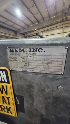 2007 HEM CYCLONE A-4 Saws, Band, Horizontal | Active Machinery Sales, Inc. (5)