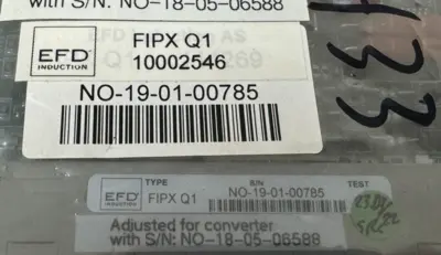 NEW EFD INDUCTION FIPX-Q1 CONTROL CARD 10002546 FIPXQ1