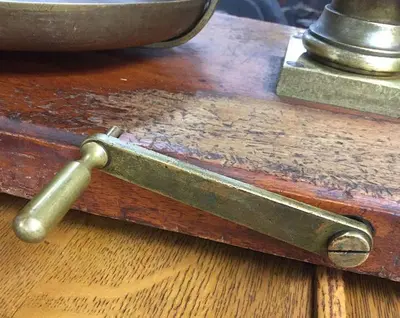 2899-385 Antique H. Kohlbusch Balance Beam Scale with Set of Weights Circa 1890