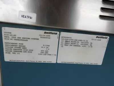 Used Delfield Used Delfield KCSC-60-NU Custom 60" Hot Food 3 Pan Steam Table with Heat Pad 220V Steam Tables (Food) Illinois US | Falcon Restaurant Supply #1376572