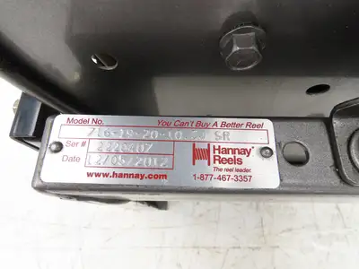 Hannay Reels 716-19-20-10.5J SR Retractable Industrial Air Hose Reel 1/2" X 41'