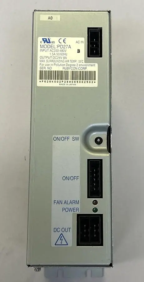 Used RUBYCON PD27A Miscellaneous Equipment (Electrical & Power) Ohio US | Surplus Asset Holdings #1425201