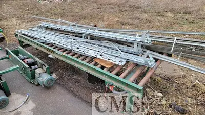 USED CUSTOM BUILT PALLET CONVEYOR LINE