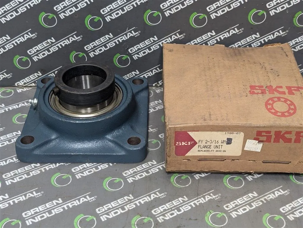 SKF FY 2-3/16 WM Flange Mounted Collar Locking Bearing New NIB