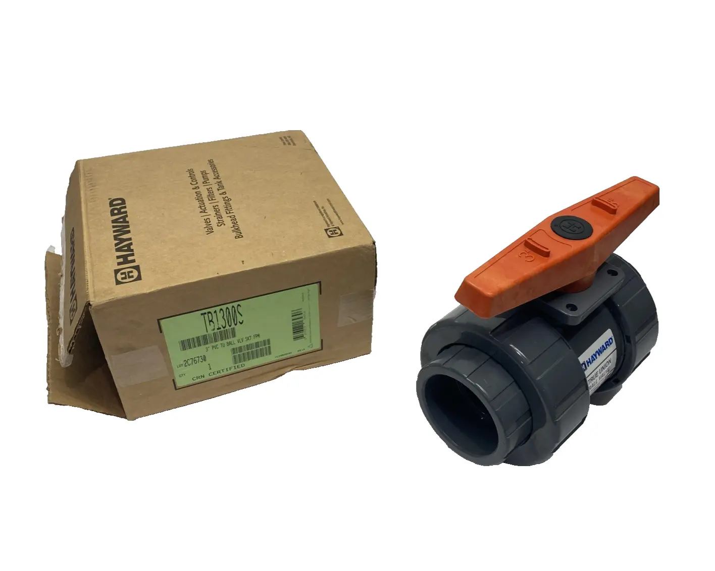 TB1300S | Hayward  3" Socket True Union Ball Valve PVC - New Other