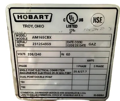 USED HOBART AM16SCBX