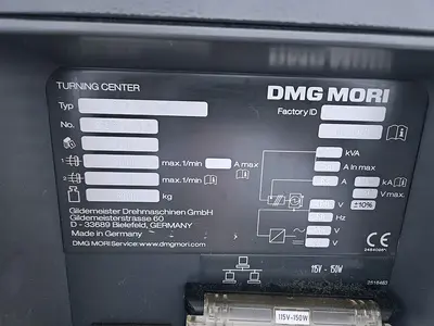 USED 2015 DMG Mori CTV 160 2nd