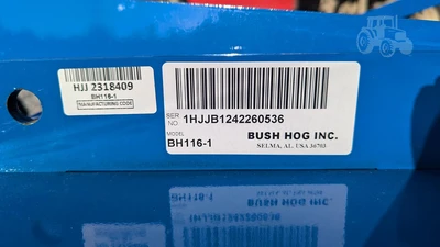 NEW BUSH HOG BH116