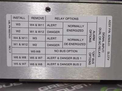 Bently Nevada 3300 Series XDCR I/O & Record Terminal Module 78462-01 Rev AB Used
