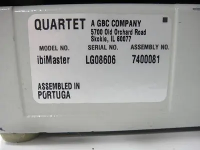 USED IBICO IBIMASTER