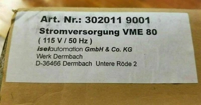 ISEL AZ5001/2 Power Supply Board CNC CONTROLLER VME 80 STROMVERSORGUNG