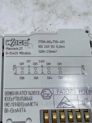 Used WAGO WAGO 750-431 Terminal Blocks | ND Industrial Surplus #1225125
