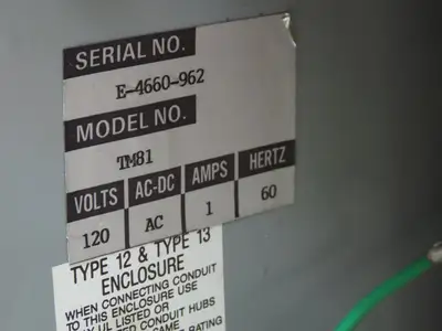 IDC TM81-EK Press Load Monitor Control Panel 120VAC