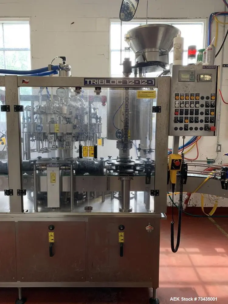 Used Moravek Carbonated Beverage Filling Line – Model BC15 + 12/12/1 | 12 & 22 oz Changeover | Craft Beer | 2014
