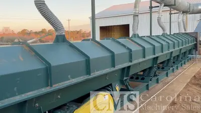 USED CUSTOM BUILT FLUID BED DRYER FOR SHAVINGS, SAWDUST & HEMP PRODUCTS