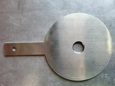 4" Paddle Orifice Plate Upstream 1.06"