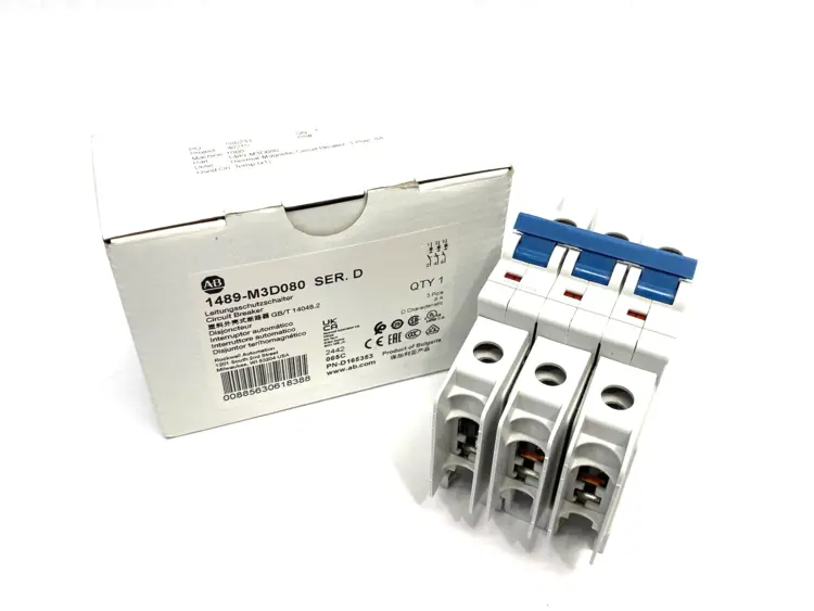 Used ALLEN-BRADLEY SER. D CIRCUIT BREAKER 3-POLE 8A Circuit Breakers | Maverick Industrial Sales #1101322