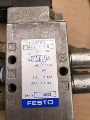 FESTO MFH-5-1/8-B 5/2 Way Solenoid Valve 28-145PSI