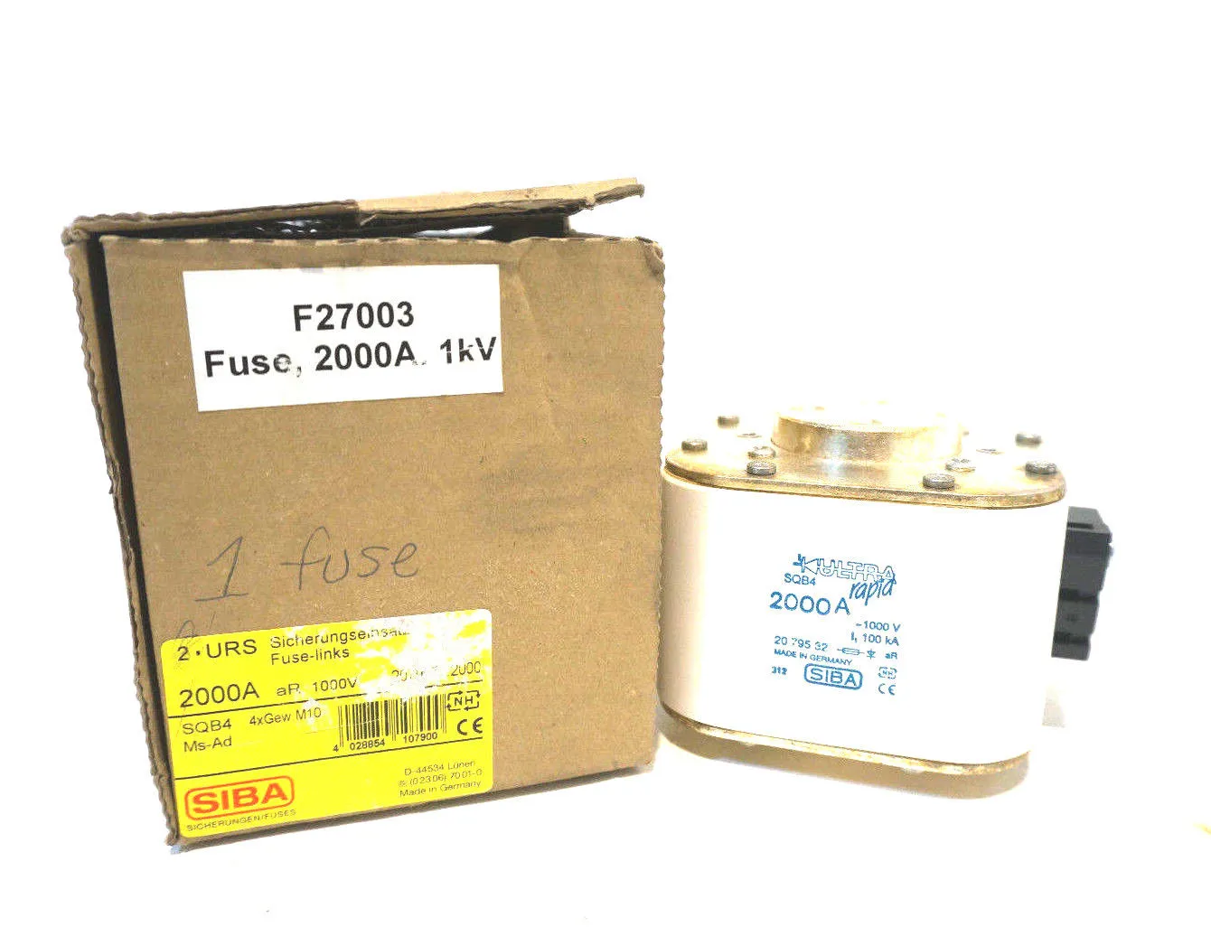 NEW SIBA SQB4 ULTRA RAPID FUSE 20-795-32 2000A