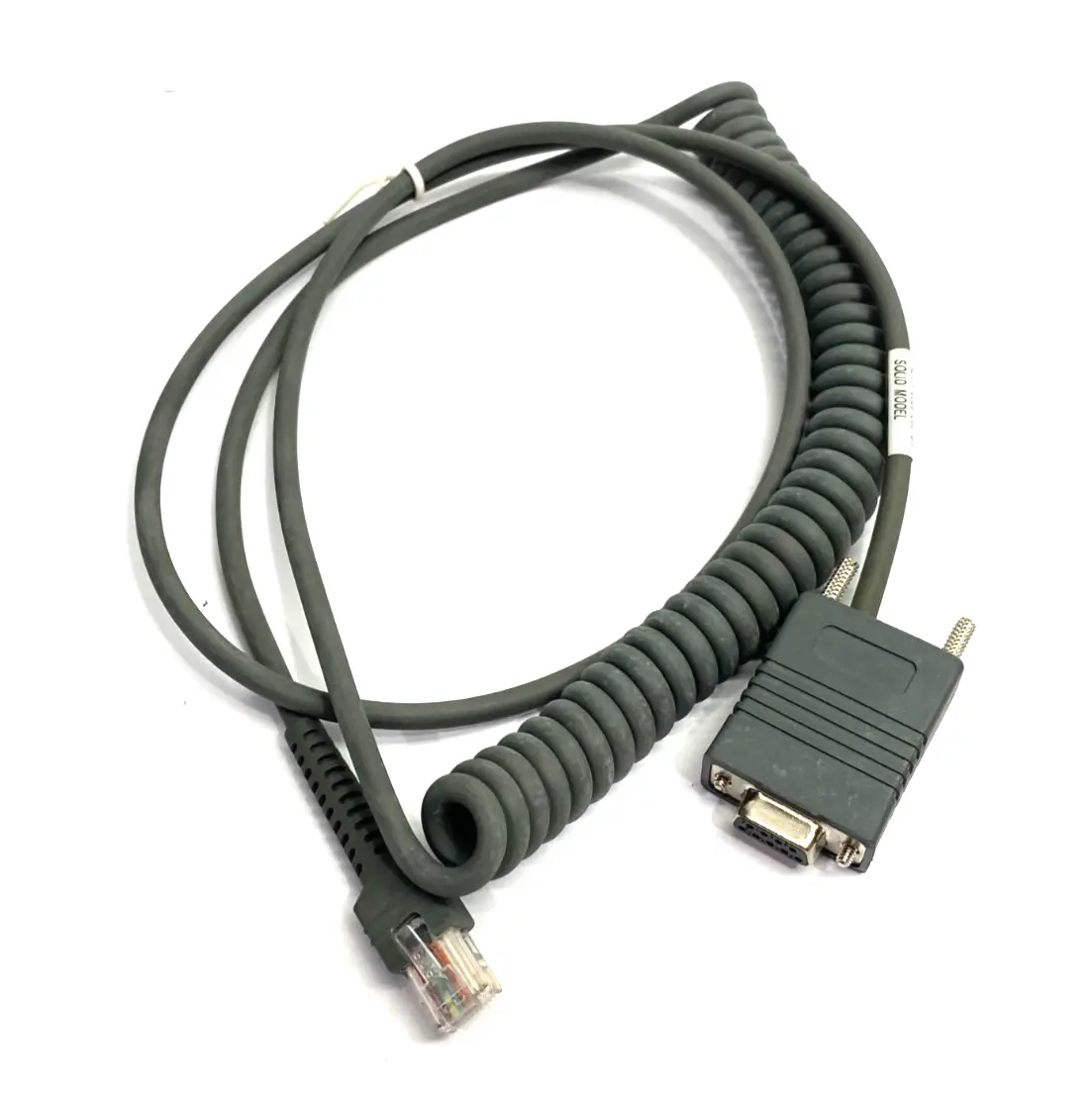 USED SYMBOL BARCODE SCANNER SPRIAL CORD CABLE ASSEMBLY