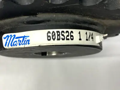 USED MARTIN FINISHED BORE ROLLER CHAIN SPROCKET 26 TEETH SHELFWARE