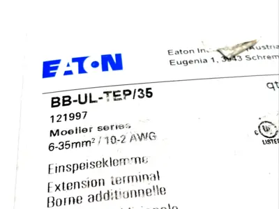 USED EATON EATON FAZ BUS BAR CONNECTOR