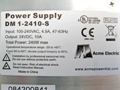 USED Acme Electric DM1-2410-S