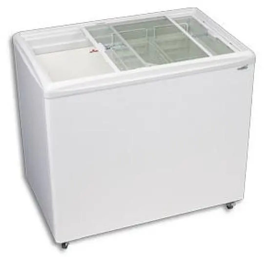 ICE CREAM FLAT TOP FLAT LID DISPLAY FREEZER - 9.2 Cu.ft