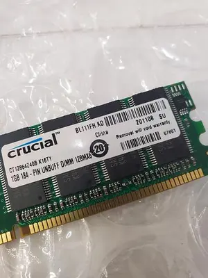 CRUCIAL CT12864Z40B.16TFY 1GB 184-PIN UNBUFF DIMM MEMORY