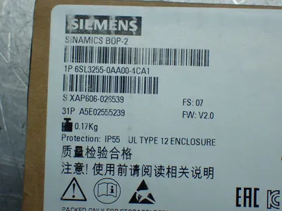 New | in-Stock SIEMENS 6SL32550AA004CA1 Automation Control (HMI) Ohio US | HGR 24 #1084972