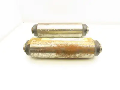 Rapistan K000379AAG Belt Conveyor Steel Idler Pulley 4" Dia 13-1/4"W  Lot of 2