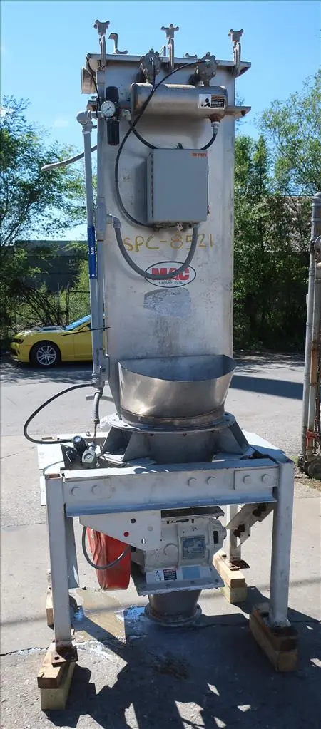 SPC8521  Material Handling Equipment bag dump station, 40.25" x 28.5" x 98.25" MAC Stainless Steel