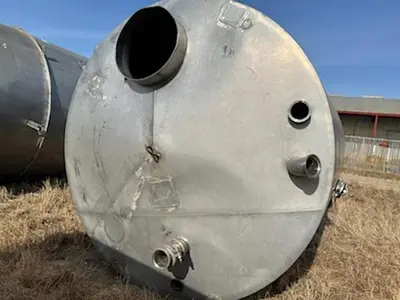 Tank, 2,250 Gallon, S/st, Slight Cone Bottom, Storage Tank #S744585