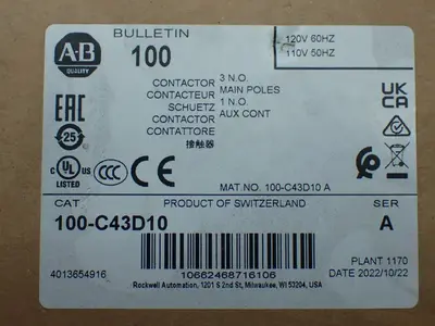 NEW ALLENBRADLEY 100C4D10