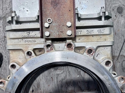 24" Orbinox ET Stainless Steel Air Operated Knife Gate Valve