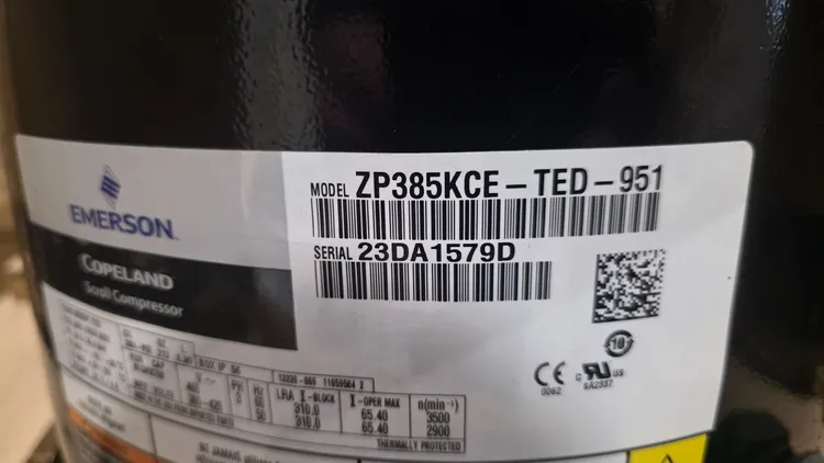 New | in-Stock COPELAND zp385kce ted 951 Refrigeration Compressors Utah US | Intermountain Hydronic Specialties #717071