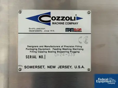 USED Cozzoli Cozzoli GW24 Vial Washer