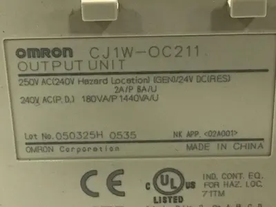 USED OMRON CJ1W-OC211