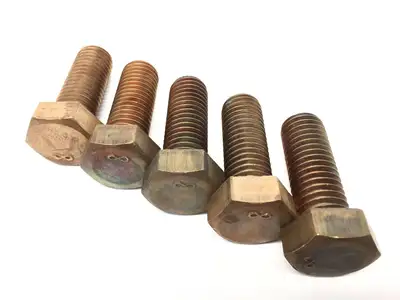 Hex Head Machine Bolt Bronze Silicon 5/8-11" UNC 1-3/4" Length LOT OF 5 - New