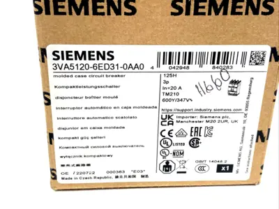 NEW SIEMENS 3VA5120-6ED31-0AA0