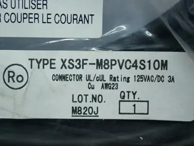 New | in-Stock OMRON XS3FM8PVC4S10M Cable & Wire Ohio US | HGR 24 #1084952