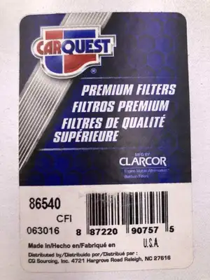 Carquest 86540 Premium Secondary Fuel Element (LOT OF 2)