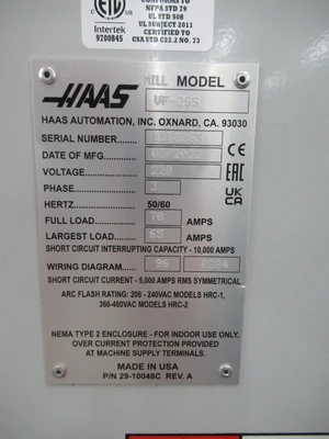 Used 2022 HAAS VF-2SS Vertical Machining Centers Minnesota US | Machinesused.com #1465299