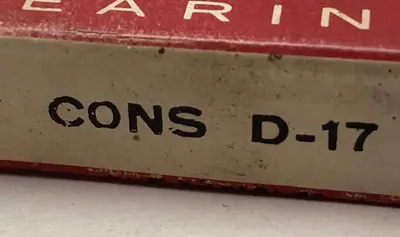 New | in-Stock CONSOLIDATED D-17 Bearings | Surplus Asset Holdings #1192033