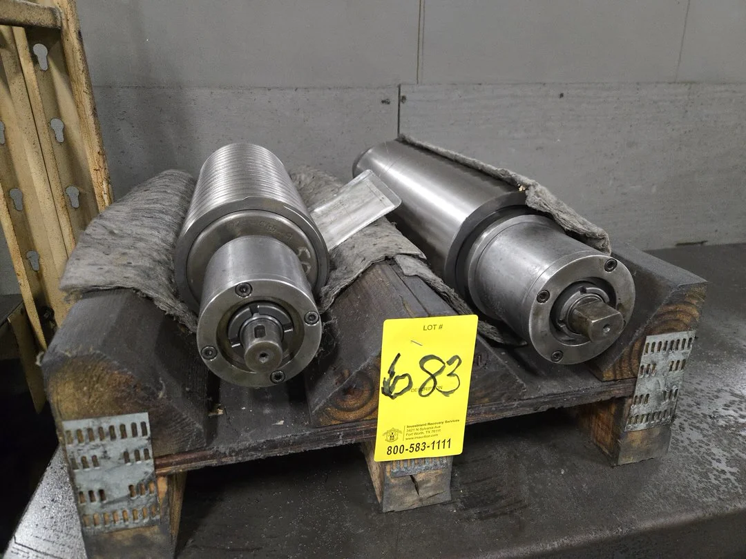 (2) Superfine OD Grind Drum Spindle