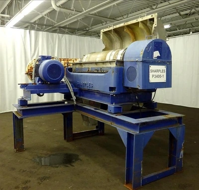 (2) Sharples P3400 Super-D-Canter centrifuges, 316SS.