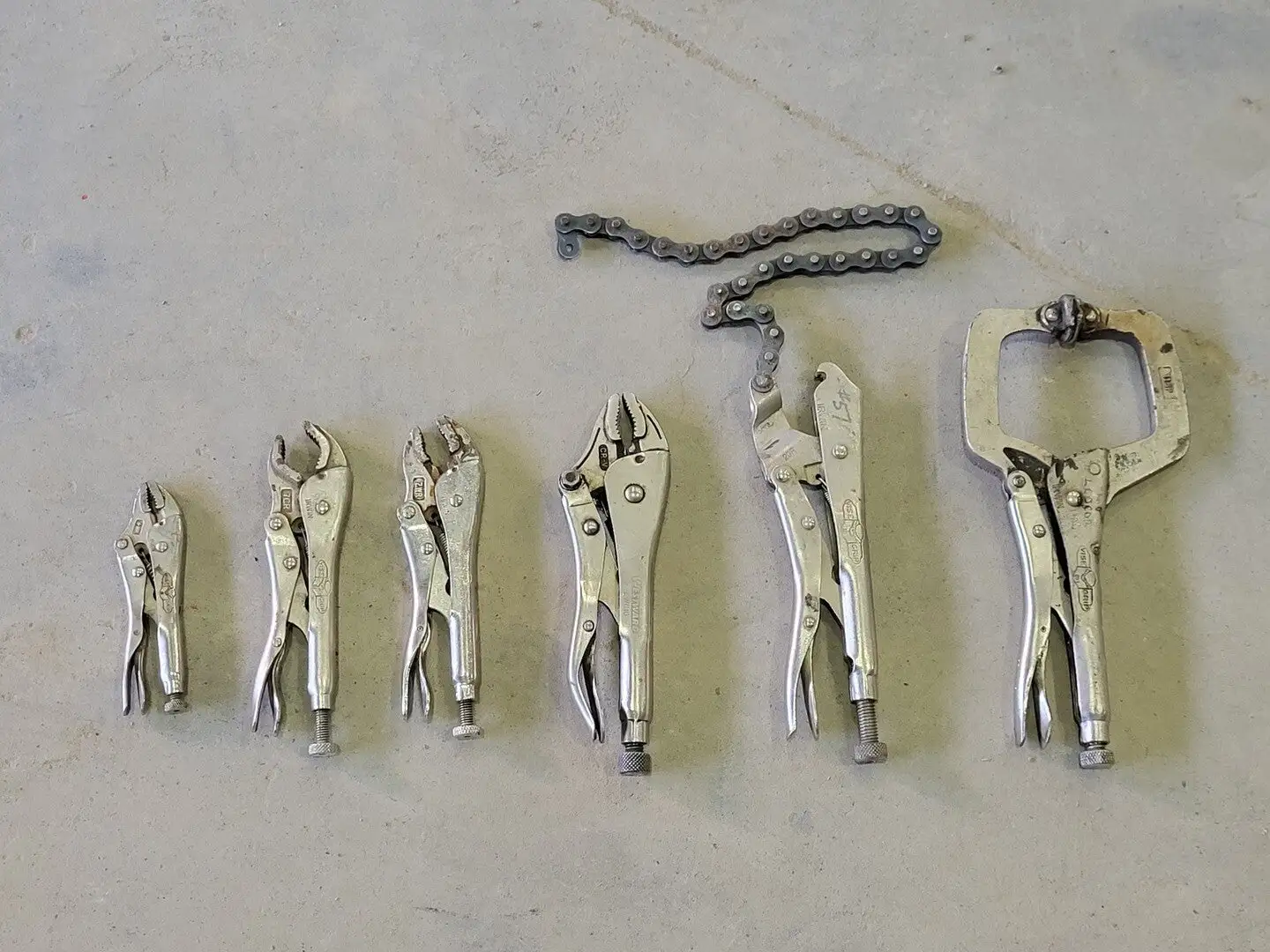 6 pcs Assorted Vise Grips Locking Pliers
